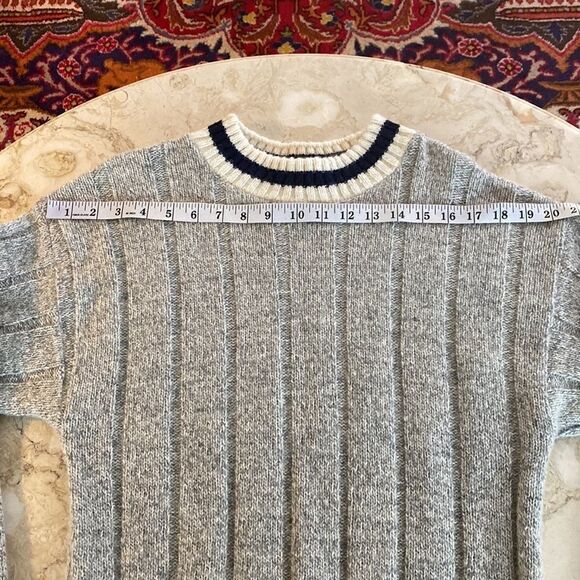 Vintage Daniel Hechter Wool Blend Cable Knit Preppy Sweater - Picture 10 of 16